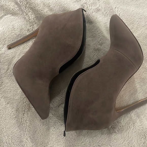 Brown High Heeled Booties - Picture 1 of 5